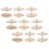 54Pz Gioco Giroscopico Legno Portatile Per Bambini Beige 3
