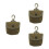 3Ud Mini Pouch Verde Resistente Con Gancho Para Llaves Y Monedas 4
