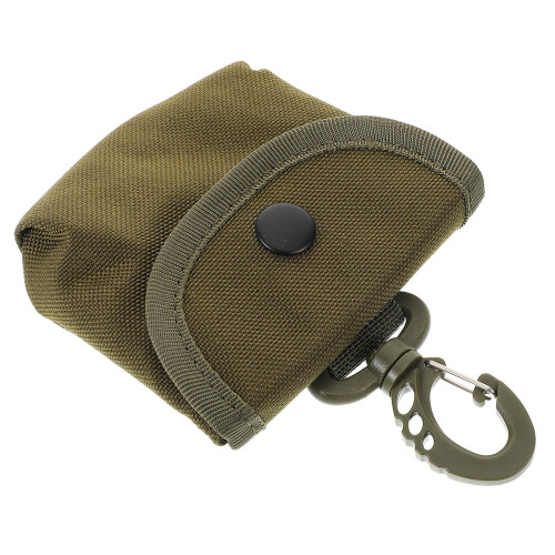 3Ud Mini Pouch Verde Resistente Con Gancho Para Llaves Y Monedas 1
