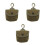 3Ud Mini Pouch Verde Resistente Con Gancho Para Llaves Y Monedas 9