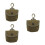 3Ud Mini Pouch Verde Resistente Con Gancho Para Llaves Y Monedas 6