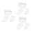 3Set Abbigliamento Bianco Per Bambola Con Set E Calze in Cotone 6