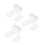 3Set Abbigliamento Bianco Per Bambola Con Set E Calze in Cotone 8
