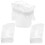 3Set Abbigliamento Bianco Per Bambola Con Set E Calze in Cotone 2