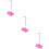 3Pièces Porte- Accessoire Machine Rose 9