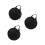 3Pièces Sac Noir Pour Tambour Portable Accessoires 4
