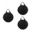 3Pièces Sac Noir Pour Tambour Portable Accessoires 9
