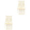 2Pz Sospeso Macramè Beige in Cotone Per E Studio 5
