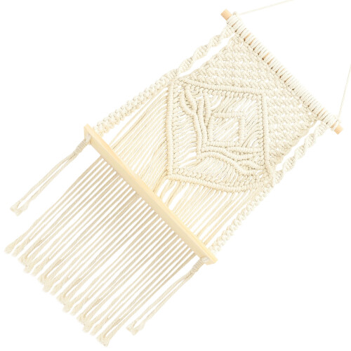 2Pz Sospeso Macramè Beige in Cotone Per E Studio 1