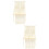 2Pz Sospeso Macramè Beige in Cotone Per E Studio 9