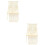 2Pz Sospeso Macramè Beige in Cotone Per E Studio 8
