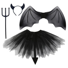 3Set Costume Bambini Con E Gonna Per Feste