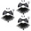 3Set Costume Bambini Con E Gonna Per Feste 8