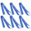 12Pcs Nylon Loop Tie Down Straps Heavy Duty Blue for Motorcycle Secure 1