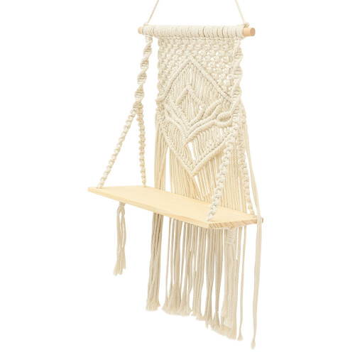 2Pz Sospeso Macramè Beige in Cotone Per E Studio 2