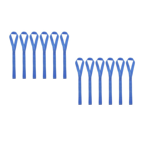 12Pcs Nylon Loop Tie Down Straps Heavy Duty Blue for Motorcycle Secure 2