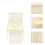 2Pz Sospeso Macramè Beige in Cotone Per E Studio 10