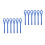 12Pcs Nylon Loop Tie Down Straps Heavy Duty Blue for Motorcycle Secure 5