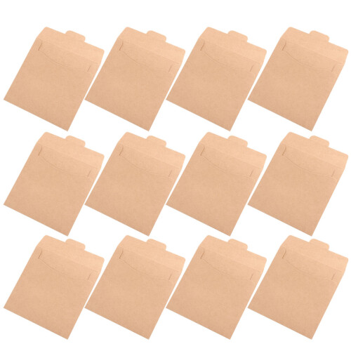 90Pz Buste Kraft Khaki Packaging Cartoncino Custodie Cd Dvd