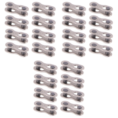 24Pares Conector Para Corrente Prateado Reutilizável Para 2