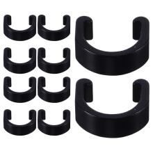 60Pz Supporti C Clip in Alluminio Nero Per Bici