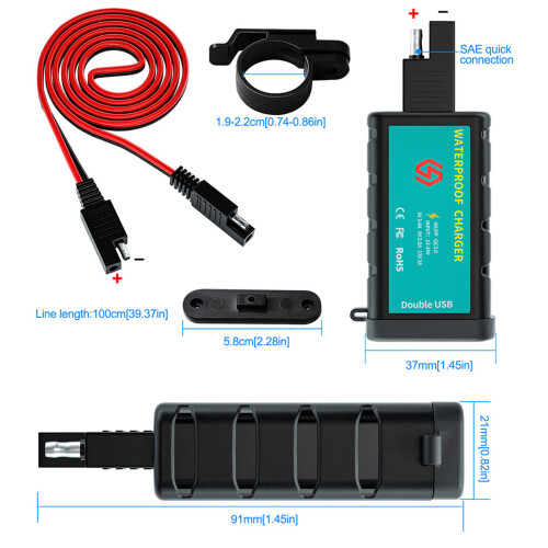 6Conjuntos Carregador USB Para Com Chip 1