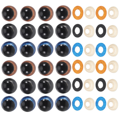 60Pz Occhi Per Giocattoli in Colorati E Resistente 1