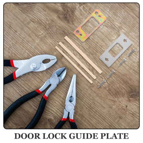 4Conjuntos Placas De Reforço E Para Porta Material Durável 2