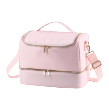 Salon Grade Nail Product Organizers Removable Compartments-Pink