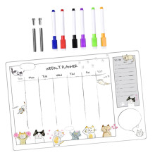 1PC Reusable Acrylic Writing Board Wipeable Memo Board for Notes Office Home and School with Pens and Markers Versatile