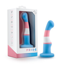 Blush Pride Silicone Dildo With Suction Cup, MultiColoured, 13cm Dildo, Suction Cup Dildo, Pride Theme Toy
