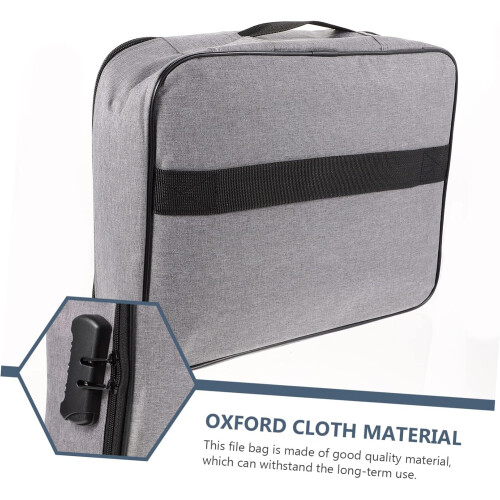 1 Piece Handheld Document Holder with Code, Large Storage Bag for Certificates, Photos, Documents, Durable, Versatile, MultiLayered 2