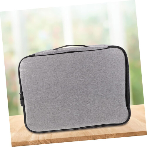 1 Piece Handheld Document Holder with Code, Large Storage Bag for Certificates, Photos, Documents, Durable, Versatile, MultiLayered 1