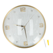 Battery Operated Quartz Movement, Silent Non-Ticking Wall Clock With Elegant Decorative Design For Home And Office, Modern Timepiece With Easy-To-Read