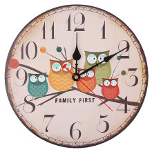 Easy-To-Read Large Numbers, Wooden Mdf Construction, A Clock That Combines Retro Charm And Modern Utility To Elevate Your Daily Routine, 12"