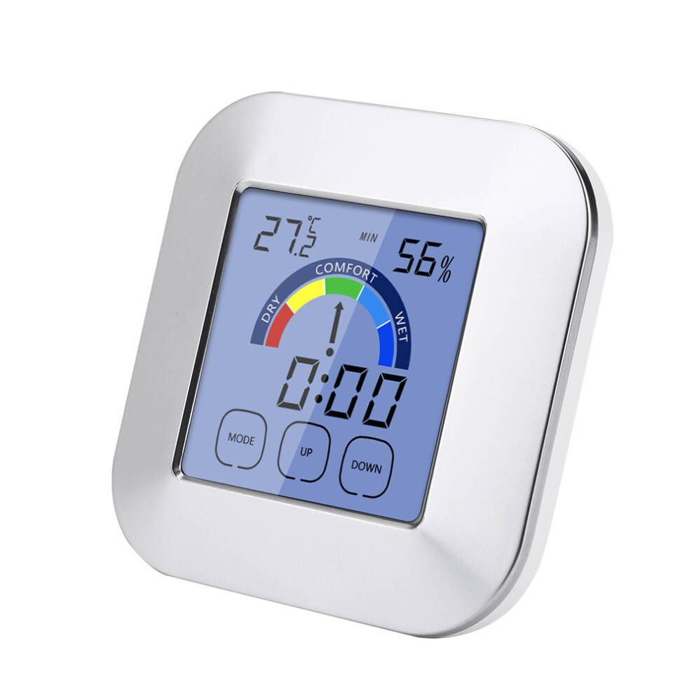 Digital Hygrometer Thermometer, Indoor Weather Station With Color Display Touchscreen For Accurate Home Monitoring