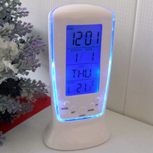 Sophisticated Assistant, Pen Holder Desk Clock With Countdown Function For Productive Workspaces, Featuring Digital Temperature Display Music Alarm 2
