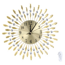 Timeless Artistry, Modern Gold Metal Decor Accurate Time Keeping Stable Quality, Reliable Use For Living Room Bedroom Study Office Decor