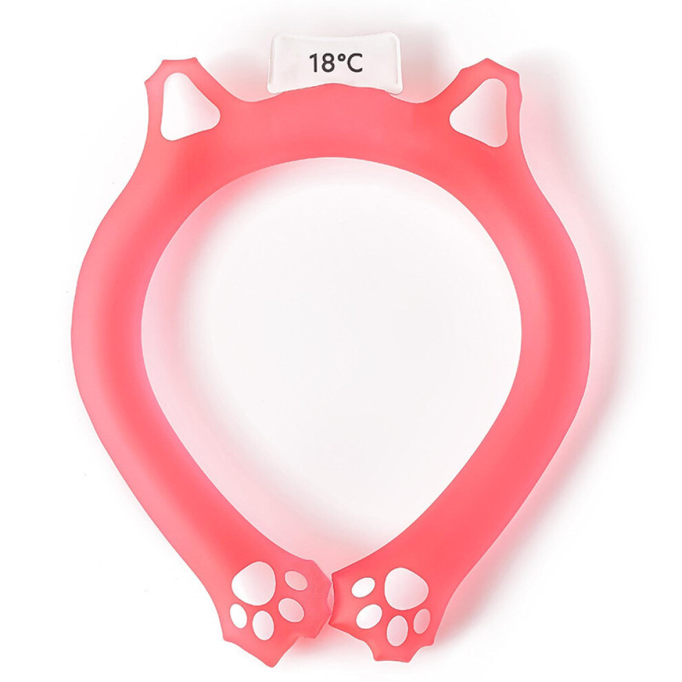 Pink Heatstroke Prevention In Summer And Cooling Collar 18 Degree Cooler Ring (Pink)