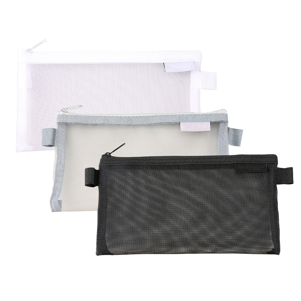 Stylish Mesh Pouches, High-Quality Nylon Mesh for Waterproof Organizers, Mesh Cosmetic Bag with Zippered Closure, Multipurpose Storage Solution for
