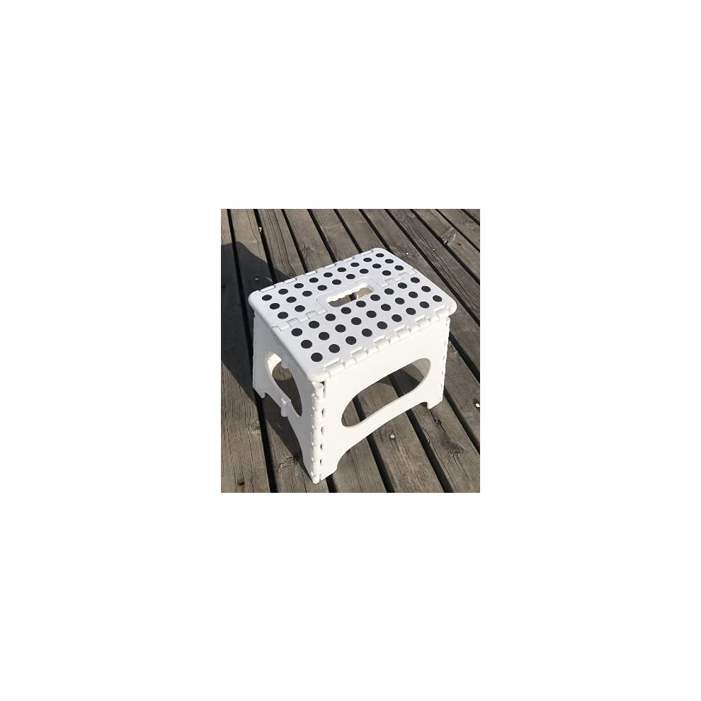 Super Sturdy Foldable Footstool 11 Inches 300 Pounds, Lightweight Durable Step Stool For Adults And Children 9189345162312