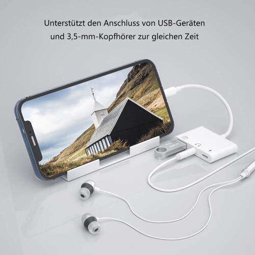 Προσαρμογέας USB σε USB Plug And Play για iPhone, Πολυλειτουργικός προσαρμογέας USB C Otg με θύρα 2