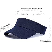 Sun Visor Hat for Outdoor Activities, Adjustable Sport Visors Lightweight Cotton Fabric Sun Protection Cap with Ventilation Top Structure,