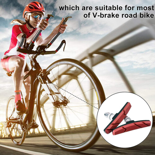 Bike Brake Mastery, τακάκια φρένων V για Mtb με καουτσούκ υψηλής ποιότητας και κράμα χάλυβα 1