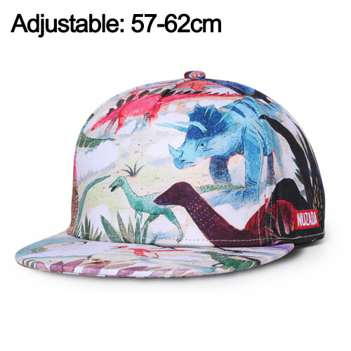 Καπέλο μπέιζμπολ Flat Bill με σχέδιο Unisex3D εκτύπωσης, ρυθμιζόμενο καπέλο Hip Hop Snapback για
