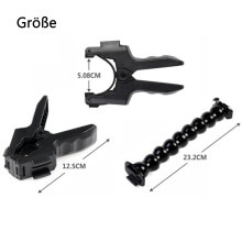 An Comhluadar Deiridh do Cheamaraí Gníomhaíochta, Gléas Teanntáin Flex Comhoiriúnachta Leathan do do GoPro, le Muineál Goose Inchoigeartaithe