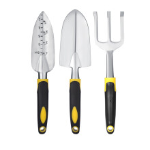 Heavy Duty Garden Shovel And Trowel Set Lightweight Aluminum Tools For Soil Loosening And Weed Removal, Ergonomic Handle With Anti Slip Surface For