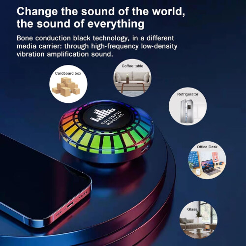 Mini-Knochenleitung Bluetooth 5.0 Lautsprecher mit RGB-Rhythmuslichtern 1
