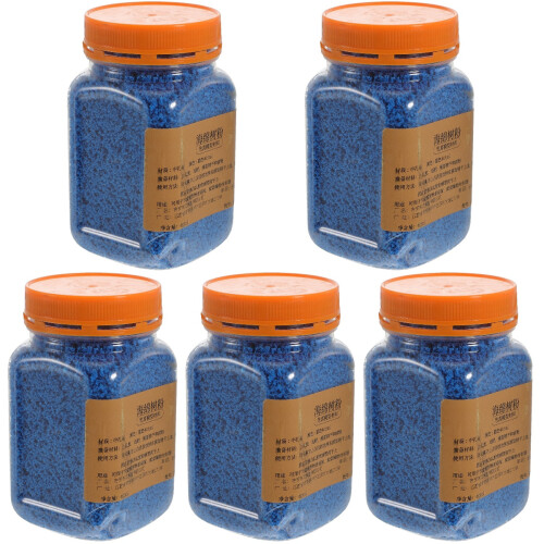 5Stk Blaues Künstliches Gras Flock Für Gartendekor 2