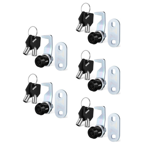 10Sets Durable Cam Lock with Keys for Home Storage Cabinet and Toolbox 2